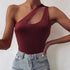 'Ophelia' One Shoulder Cutout Camisole - Celes Fashion